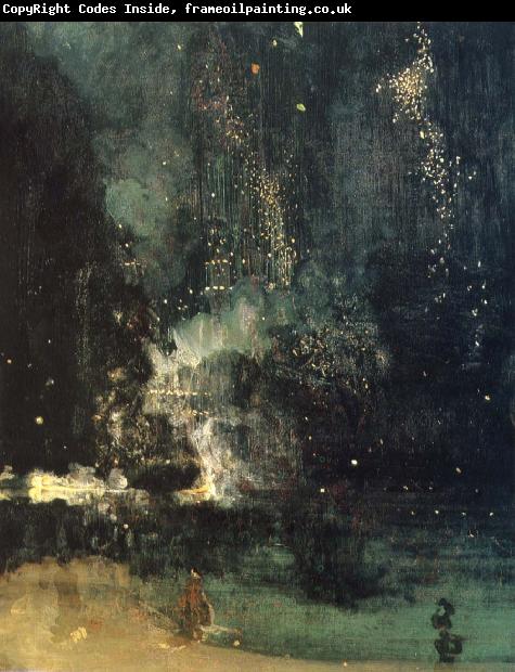 James Abbot McNeill Whistler Nocturne in Black and Gold,the Falling Rocket